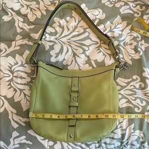 Lime Green Y2K COACH Women's Shoulder Bag